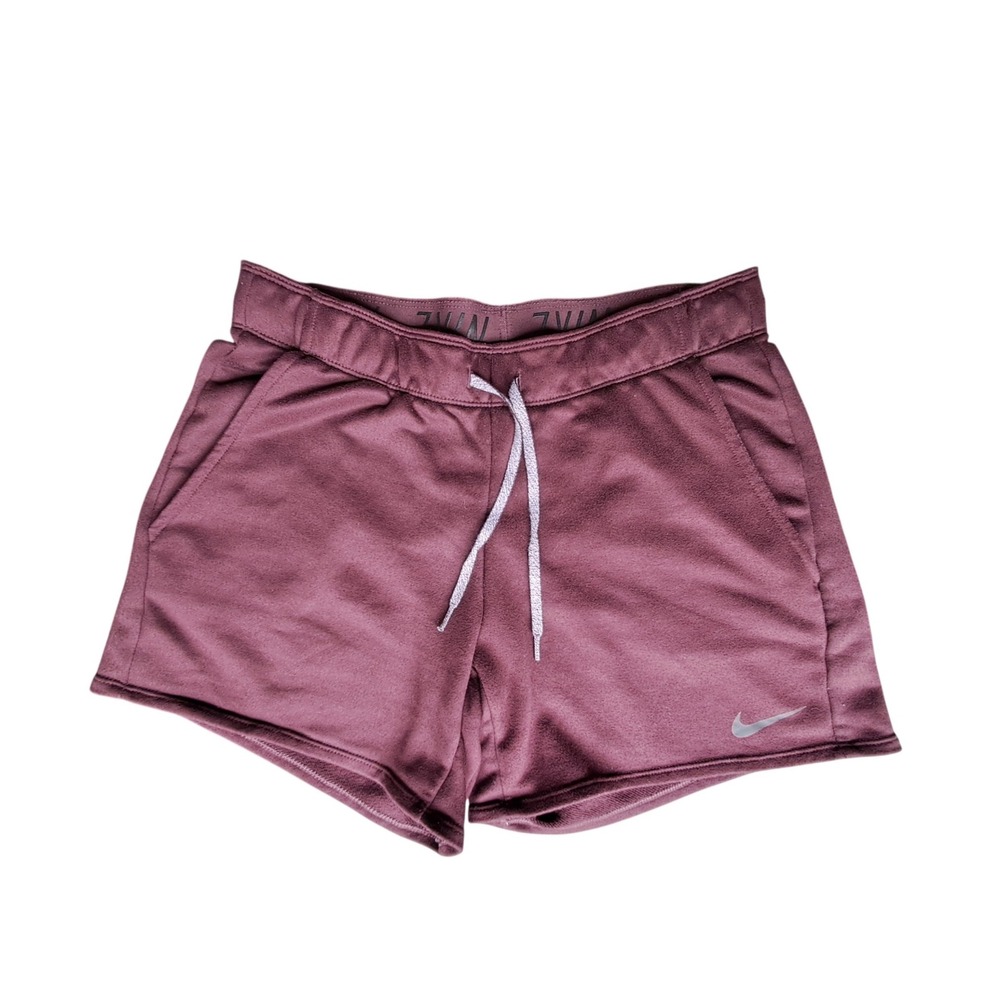 Nike Dri-FIT Womens Burgundy Athletic Training Shorts AQ4416-652 Small
